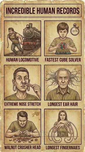 Most INSANE Human World Records Ever! 🚂🧩 #edit