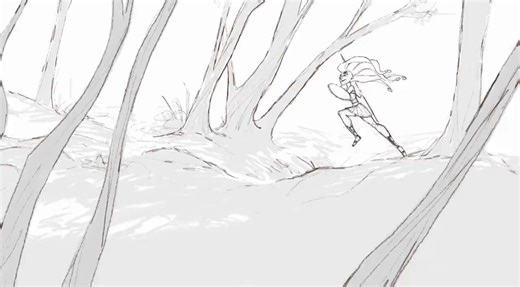 Animation by James Baxter* | Medusa (canceled)#penciltest #sakuga #genga #2danimation
