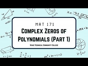 Notes on Complex Roots of Polynomials (Part 1)