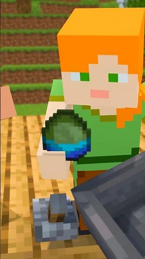 Steve and Alex make zombie eggs! ｍinecraft animation