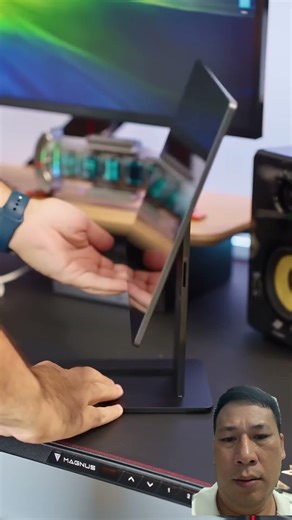 My monitor portable connect to Laptop #computer #smartphone #gaming #dell #laptop #gamer #america