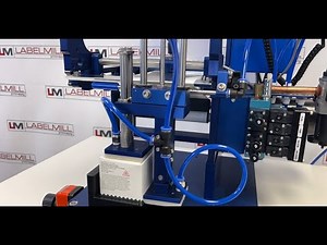 LabelMill, LM1012 Semi-Automatic Table-Top Label Applicator for Security Seals on Cannabis Cartons