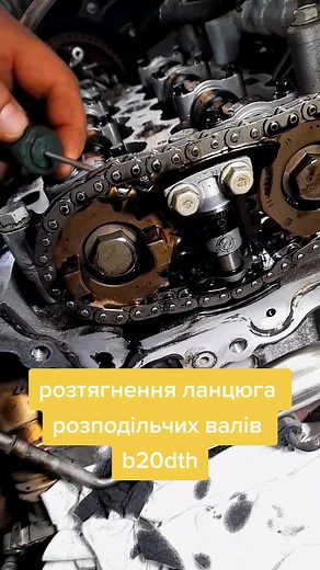 розтянення ланцюга розподільчих валів #b20dth #chain #opel