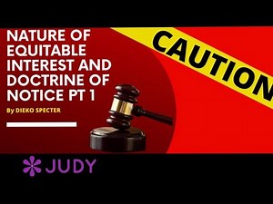 LAW OF EQUITY: WHAT IS EQUITABLE INTEREST?