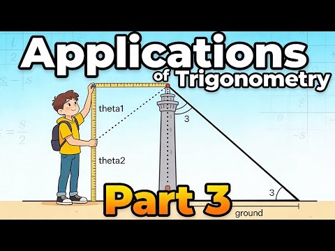 Class 10 Maths | Some Applications of Trigonometry Part 3 | Height & Distance Problems
