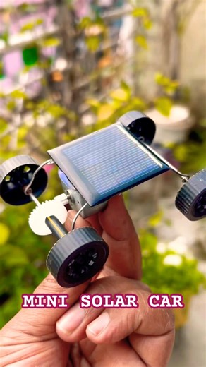 DIY mini solar powered car project for students