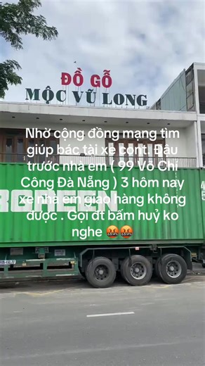 Cần tìm bác tài xe container tại Đà Nẵng