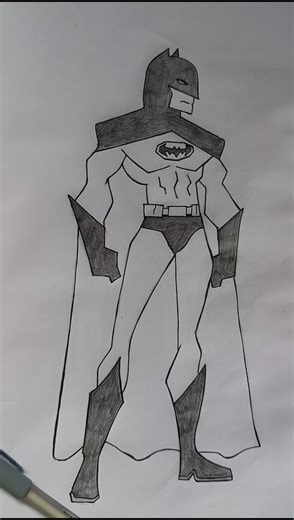 Batman 🦇 drawing tutorial..#shorts #drawing #sketch #batman #dc #trending #viral #tutorial #explore