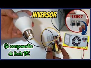 How to make a 12v to 220v INVERTER just with homemade ATX power supply parts STEP BY STEP