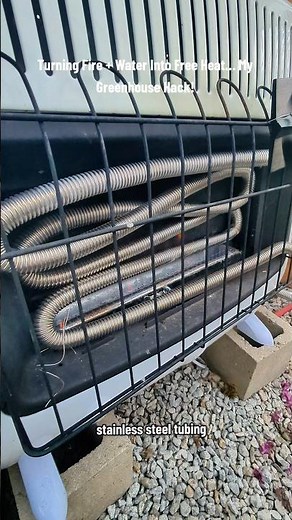 Turning Fire + Water Into Free Heat… My Greenhouse Hack!