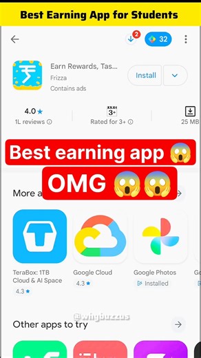Best Earning App for Students 🔥😱 #shorts #students #earnmoney #application #money