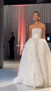 Meet Sage by Ines Di Santo — there’s something so regal and yet so fresh about this gorgeous strapless ballgown with a ribboned waist. | Chic Parisien