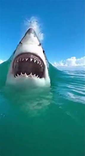 What Was a Simple Dive… Turns Wild When the Shark Appears Out Of Nowhere #sharks #oceanlife #diving