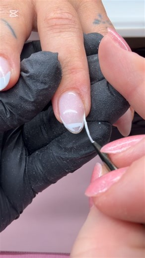Tess on Instagram: "When your client asks you a question mid French tip and your brain stops working"