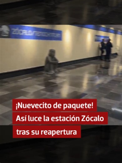 Línea 2 del Metro reabre en su totalidad; usuarios de la “limosina naranja” se sorprenden tras la reapertura de la estación Zócalo, luego de casi un mes de cierre. #cdmx 📹 Laura Arana | El Sol de México