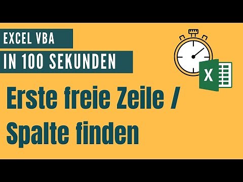 Excel VBA: Find the next empty row/column [Excel VBA in 100 seconds]