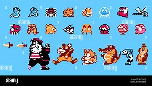 Nintendo game characters Stock Vector Images - Alamy