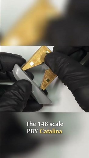 PBY Catalina Build: Photo Etch & Resin Upgrades! #shorts