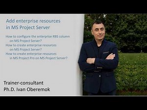Add enterprise resources in MS Project Server