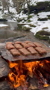 51M views · 1.4M reactions | Taş Üzerinde Rulo Köfte Sarma / meatball roll wrapping on natural stone YouTube: www.youtube.com/KaradenizliMaceraci subscribe Instagram: www.instagram.com/karadenizli.maceraci | Karadenizli Maceracı | Facebook