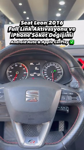 Seat Leon 2016 araca yaptığımız işlemler ⬇️ 📱Apple CarPlay & Android Auto 🔋iPhone Akıllı Bağlantı için gerekli olan USB soket değişimi ve kodlaması. ⚒️İşlemlerimiz sırasında kesinlikle lehim kullanmıyoruz.😎 📲Mobil Bağlantı arayüzü nedir ? Volkswagen dilinde App-Connect, Skoda Smartlink, Seat Full Link, Audi SmartPhone. Araç kullanıcılarının mobil cihazlarının ekranlarını USB bağlantısı üzerinden Radyo - Medya - Navigasyon ya da bilgi eğlence sistemlerine aktarılmasına ve bazı gündelik kullan