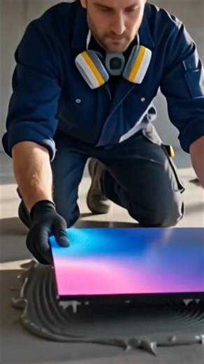 This Floor is Alive 😱✨ | LED Tile Floor Design #Shorts