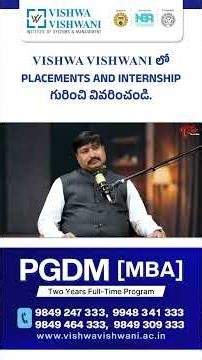Placements and Internship Opportunities | PGDM Colleges in Hyderabad| Vishwa Vishwani