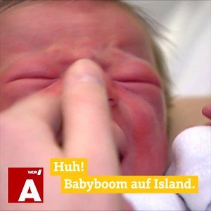 Na, jetzt aber noch was für's Herz. Eine offizielle Zahl gibt es zwar nicht, aber Hebammen auf Island berichten von einem Babyboom. Ausgerechnet ein paar Monate nach dem Erfolg der isländischen Fußballer gegen die Engländer bei der EM. Ist doch fein. | WDR aktuell
