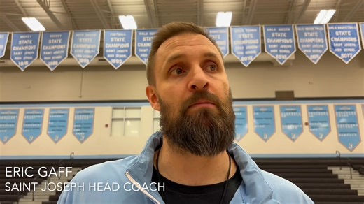 New players, a tough schedule and a move to 4A are all challenges for a Saint Joseph High School Athletics boys basketball squad that won the 2025 3A crown. But players and coaches also say it provides plenty of motivation. See #15 Saint Joseph take on #11 Riley Friday night on Sports Michiana! | Sports Michiana