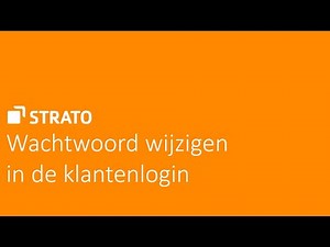 E-mailwachtwoord wijzigen in de klantenlogin | STRATO Tutorial