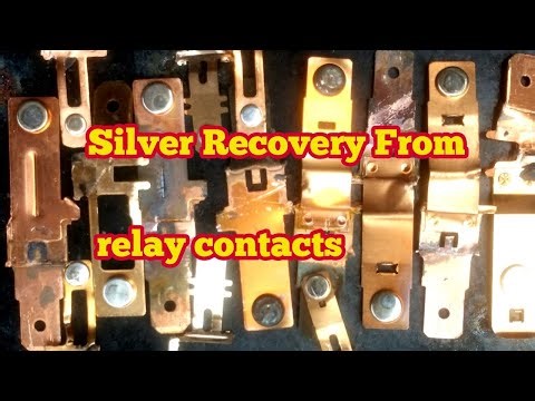 Silver Recovery From relay contacts/How to recovery silver contacts/silver Recovery