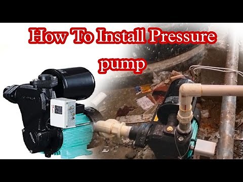 V-guard 0.5 Hp Pressure Booster Pump Installation. How To Install Water Booster Pump.