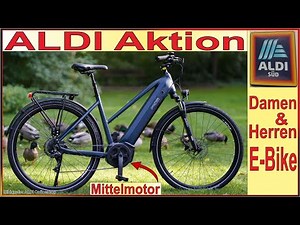 ALDI Aktion - Damen & Herren Trekking E-Bike mit Mittelmotor & Top Ausstattung zum Discounter Preis