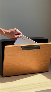 Movo Home Wall Mount Mailbox, Modern Wood Mailbox for House Allen