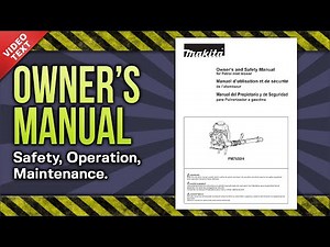 Owner's Manual: Makita PM7650H MM4 4-Stroke Mist Blower (885104E944)