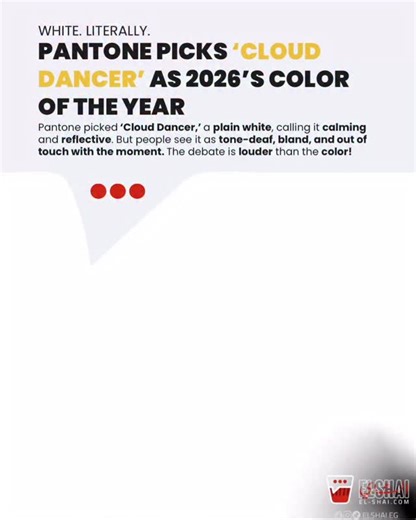 Pantone revealed Cloud Dancer as its 2026 Color of the Year,...