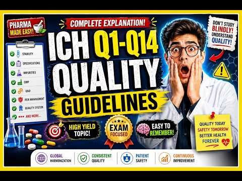 👉 ICH Q1–Q14 EXPLAINED 😱 | Pharma Students MUST Watch Before Exams!!‪@DynamicDose_Dndp‬