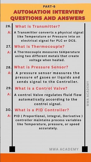 Top 5 Industrial Automation Interview Questions & Simple Answers Part 6 |PID, Thermocouple Explained