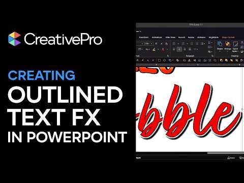 PowerPoint: Creating Outlined Text Effects (Video Tutorial)