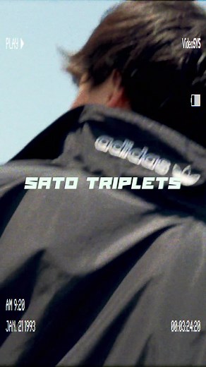 佐藤三兄弟のパフォーマンスビデオがYouTubeにて公開されました‼️皆さん是非見てください✨@bbryo0822 #佐藤三兄弟 #三つ子 #一卵性 #triplets #adidas