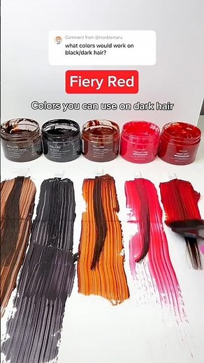 Semi-permanent colors that you can use on dark brown-almost black hair 🌈