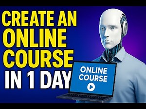 How to Create an Online Course with AI in 1 Day | No Camera, No Editing