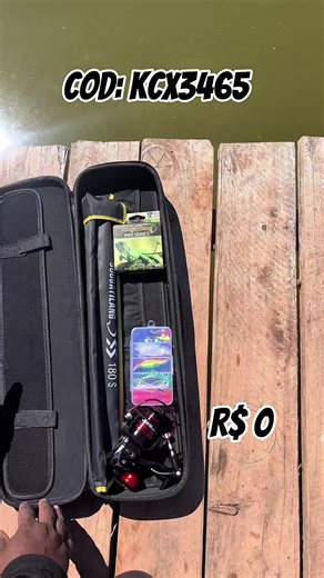 Kit de Pesca Compacto: Ganhe Produtos Grátis com Temu