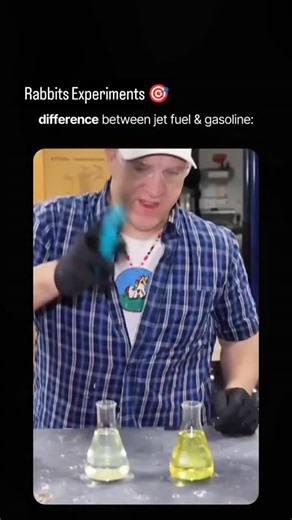 Rabbits Experiments 🎯 on Instagram: "Did you know this? 🤔 While both are petroleum-derived, gasoline and jet fuel are engineered for drastically different engine types, making their properties non-interchangeable for safety and performance. Jet fuel, based on heavier kerosene, boasts a high flash point, ensuring crucial safety against accidental ignition in large aircraft turbine engines. Conversely, gasoline has an extremely low flash point, which promotes rapid vaporization necessary for pro