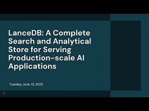 LanceDB: A Complete Search and Analytical Store for Serving Production-scale AI Applications