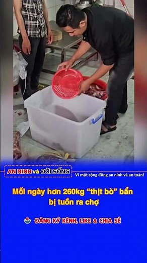 Every day, more than 260kg of contaminated "beef" is smuggled into the market.
