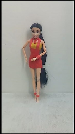 Dress Making For Doll With Moulding Clay