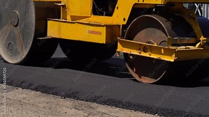 construction road work equipment industry site repair machine worker highway machinery industrial asphalt street building traffic. Road repair