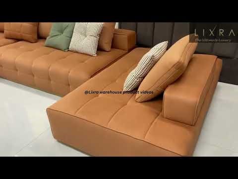 Modern Velvet Sectional Sofa-Set | Lixra Model ID:- SB605