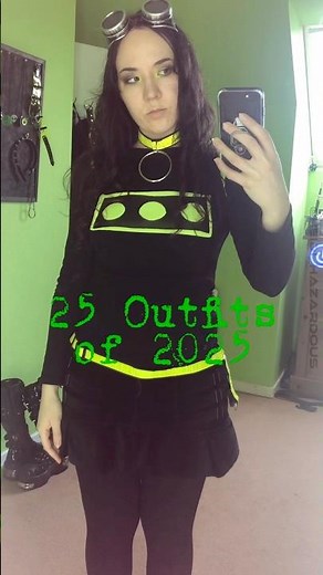 25 Outfits from January to December ⚙️🖤 #cybergoth #industrialgoth #rivethead
